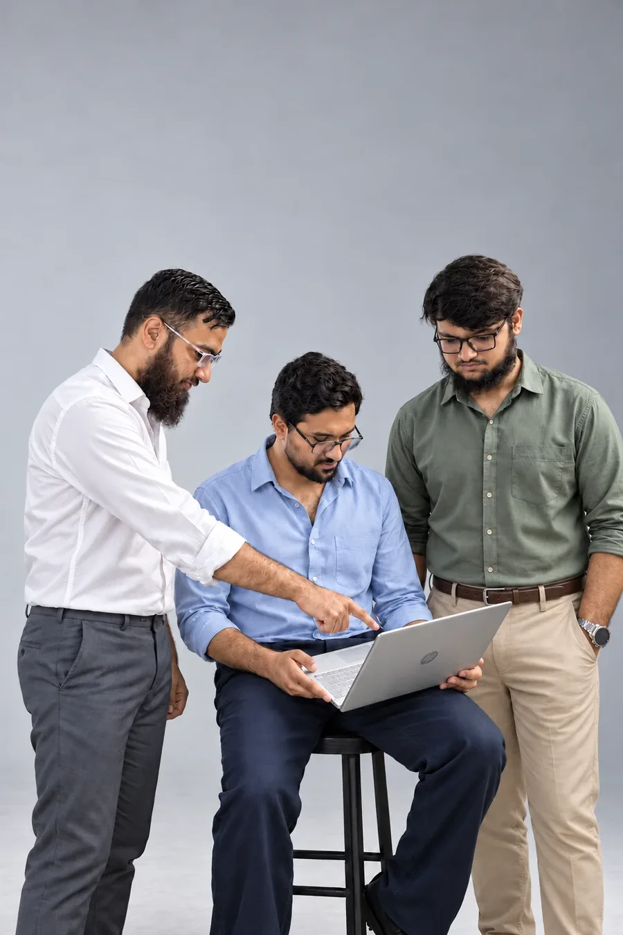 FDC team reviewing ad results on a laptop