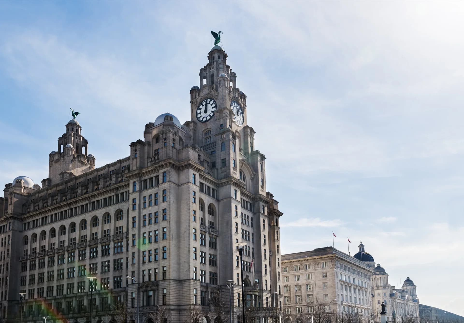 Liverpool city skyline